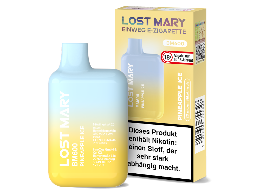 Lost Mary - BM600 Einweg E-Zigarette - 20mg/ml - Triple Mango Lost Mary - BM600 Einweg E-Zigarette - 20mg/ml - Triple Mango