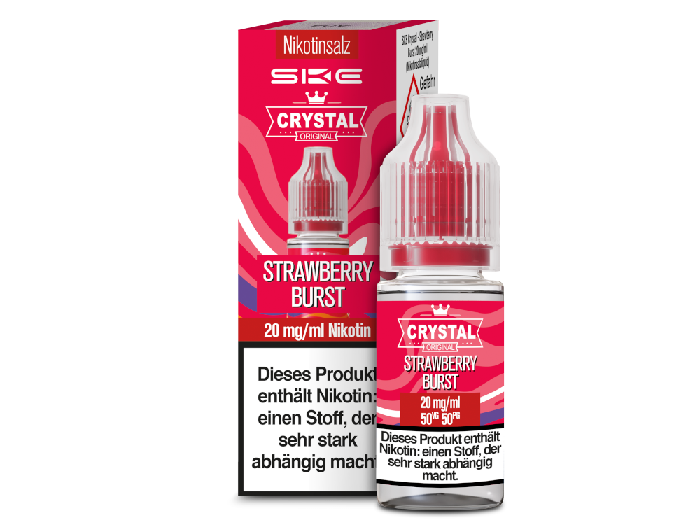 SKE - Crystal - Nikotinsalz Liquid - Strawberry Burst SKE - Crystal - Nikotinsalz Liquid - Strawberry Burst