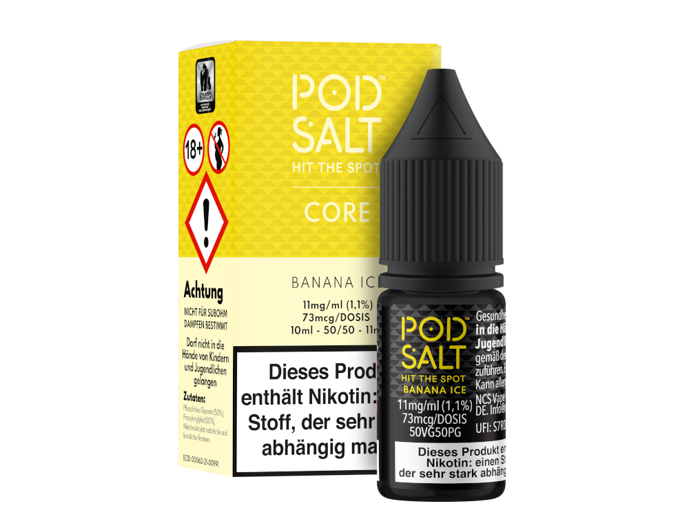 Pod Salt Core - Nikotinsalz Liquid - Banana Ice Pod Salt Core - Nikotinsalz Liquid - Banana Ice