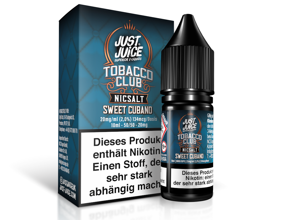 Just Juice - Sweet Cubano - Nikotinsalz Liquid Just Juice - Sweet Cubano - Nikotinsalz Liquid