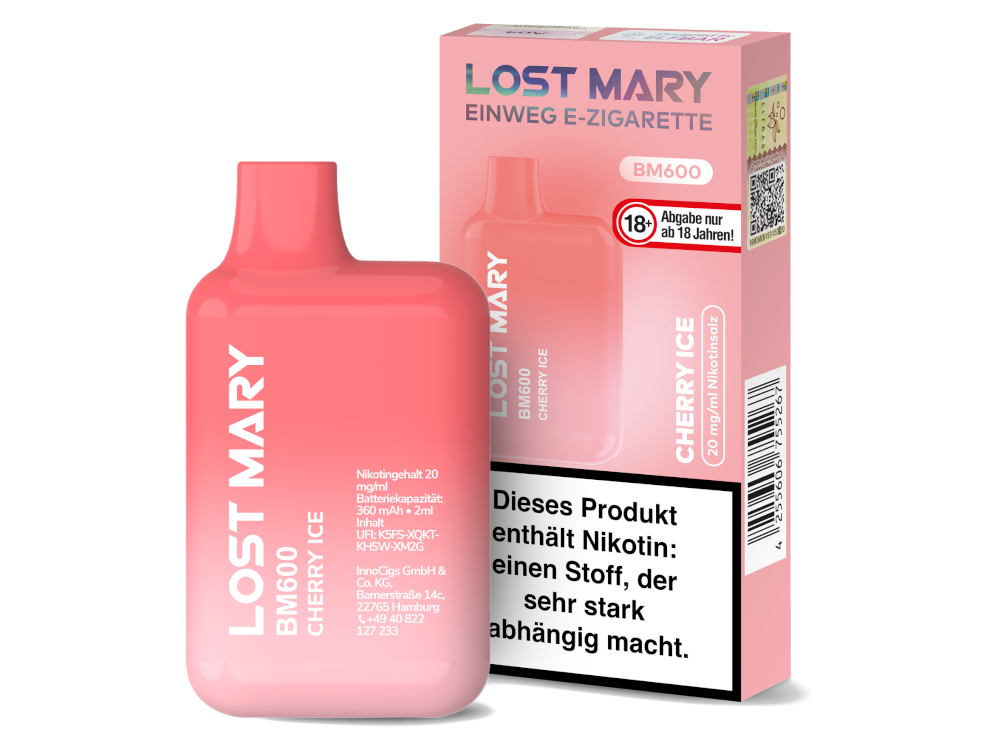 Lost Mary - BM600 Einweg E-Zigarette - 20mg/ml - Triple Mango Lost Mary - BM600 Einweg E-Zigarette - 20mg/ml - Triple Mango