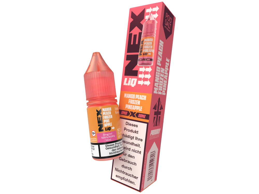Pod Salt - NexLiq - Nikotinsalz Liquid - Mango Peach Frozen Pineapple Pod Salt - NexLiq - Nikotinsalz Liquid - Mango Peach Frozen Pineapple