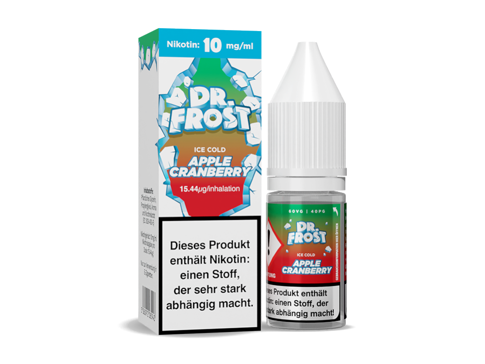 Dr. Frost - Ice Cold - Nikotinsalz Liquid - Apple Cranberry Dr. Frost - Ice Cold - Nikotinsalz Liquid - Apple Cranberry