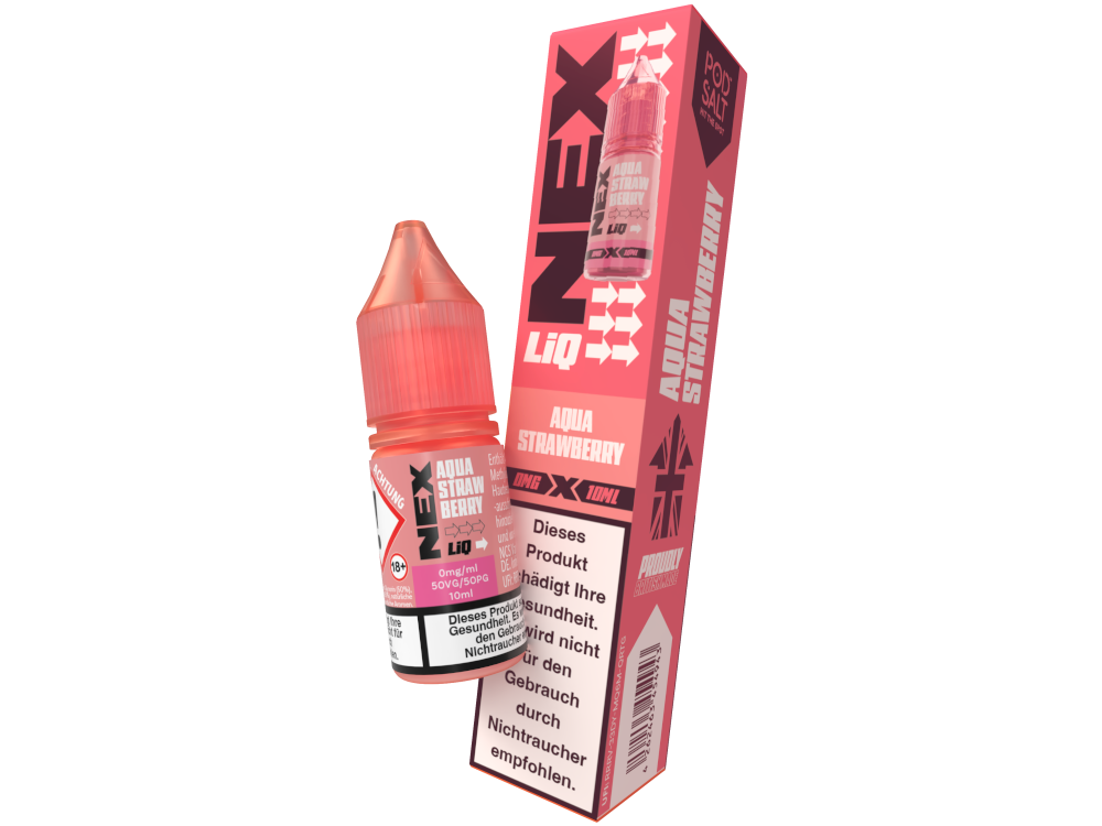 Pod Salt - NexLiq - Nikotinsalz Liquid - Aqua Strawberry Pod Salt - NexLiq - Nikotinsalz Liquid - Aqua Strawberry