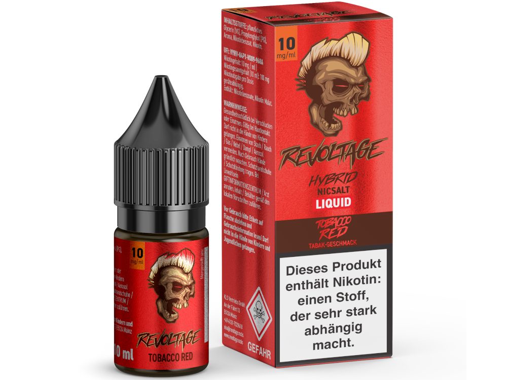 Revoltage - Hybrid Nikotinsalz Liquid - Tobacco Red Revoltage - Hybrid Nikotinsalz Liquid - Tobacco Red