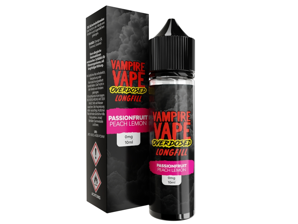 Vampire Vape - Overdosed - Aroma 10 ml - Passionfruit Peach Lemon Vampire Vape - Overdosed - Aroma 10 ml - Passionfruit Peach Lemon
