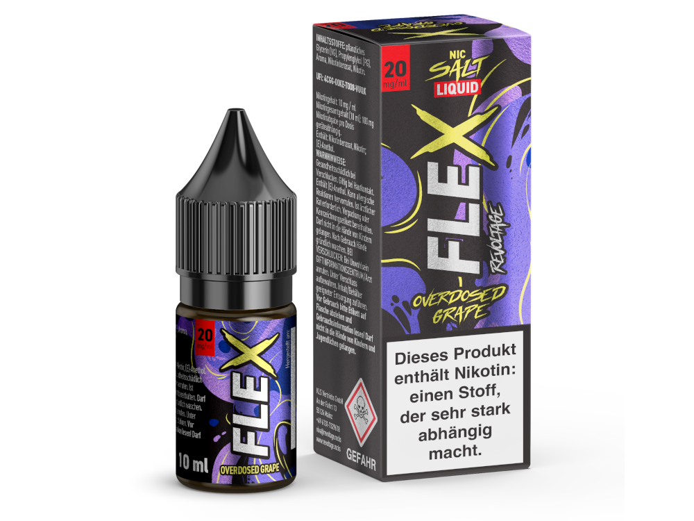 Revoltage - FLEX Nikotinsalz Liquid - Grape Revoltage - FLEX Nikotinsalz Liquid - Grape