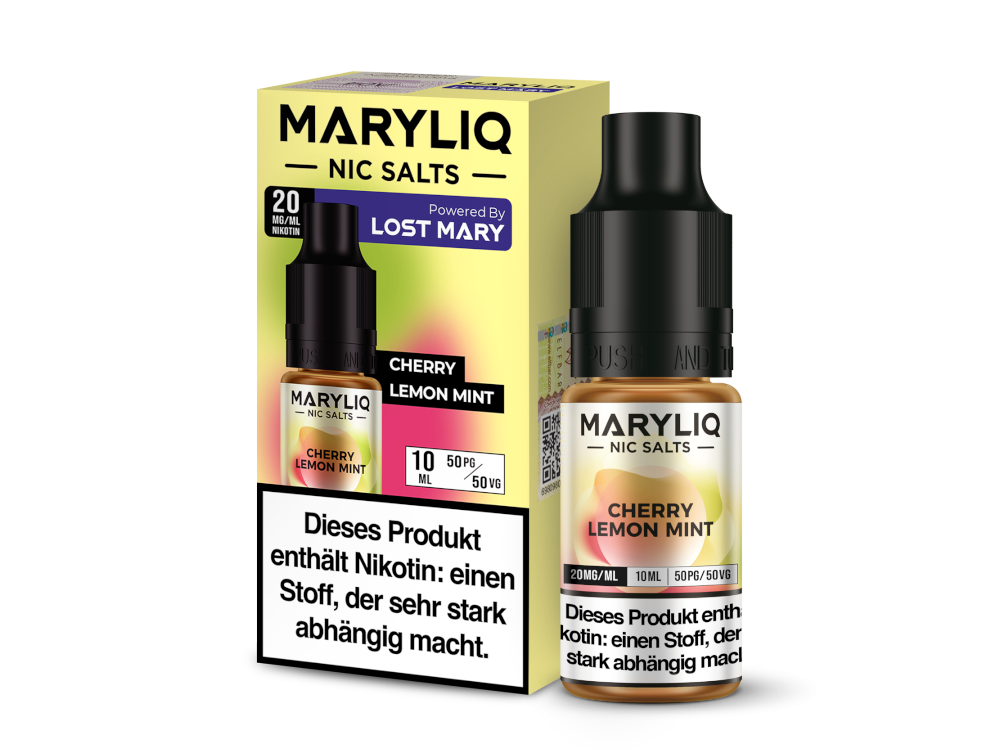 MARYLIQ - Nikotinsalz Liquid - Cherry Lemon Mint MARYLIQ - Nikotinsalz Liquid - Cherry Lemon Mint