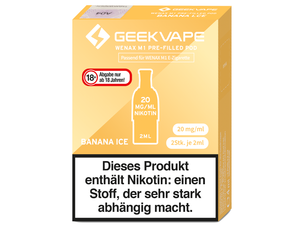 GeekVape - Wenax M1 Pod (2 Stück pro Packung) - Banana Ice