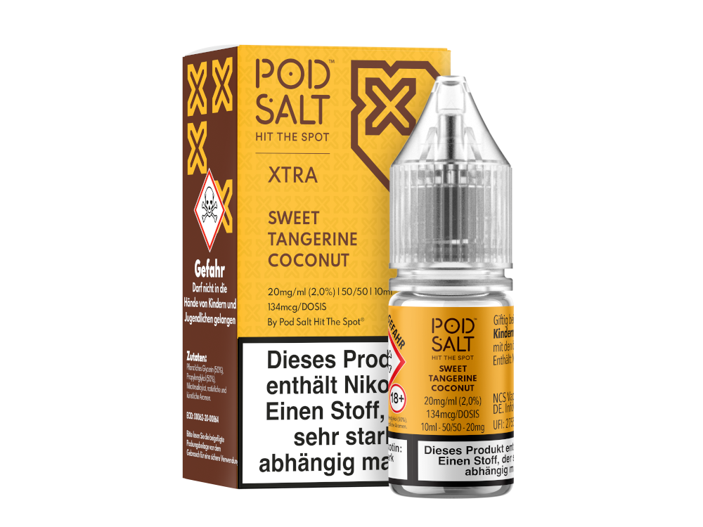 Pod Salt X - Nikotinsalz Liquid - Sweet Tangerine Coconut Pod Salt X - Nikotinsalz Liquid - Sweet Tangerine Coconut