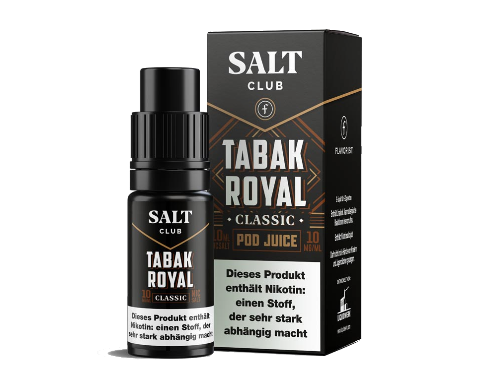 Salt Club - Flavorist Tabak Royal - Nikotinsalz Liquid - Classic Salt Club - Flavorist Tabak Royal - Nikotinsalz Liquid - Classic