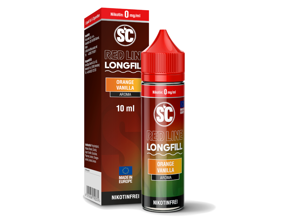 SC - Red Line Longfills 10 ml - Orange Vanilla SC - Red Line Longfills 10 ml - Orange Vanilla
